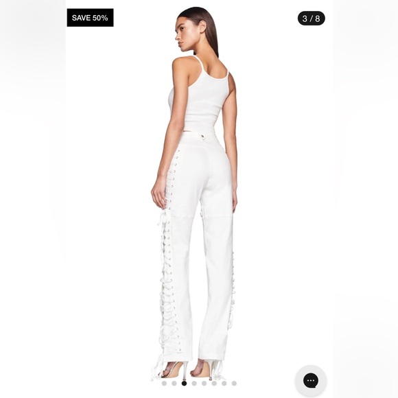 I.AM.GIA White Lace Up Holly Pant XXS - Picture 5 of 16